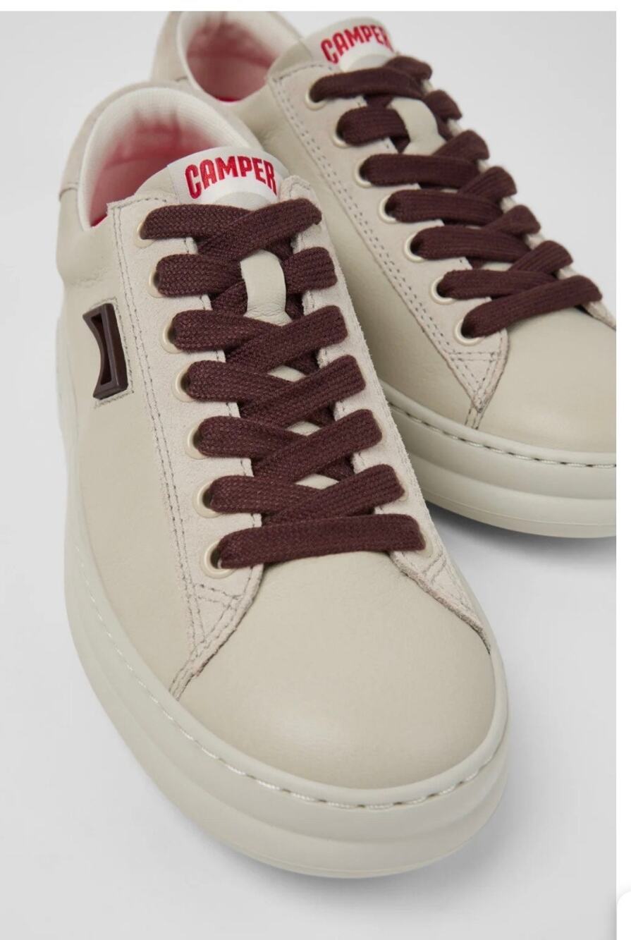 CAMPER women's Runner Gray Leather and Nubuck Sneaker 37/7 NWOB